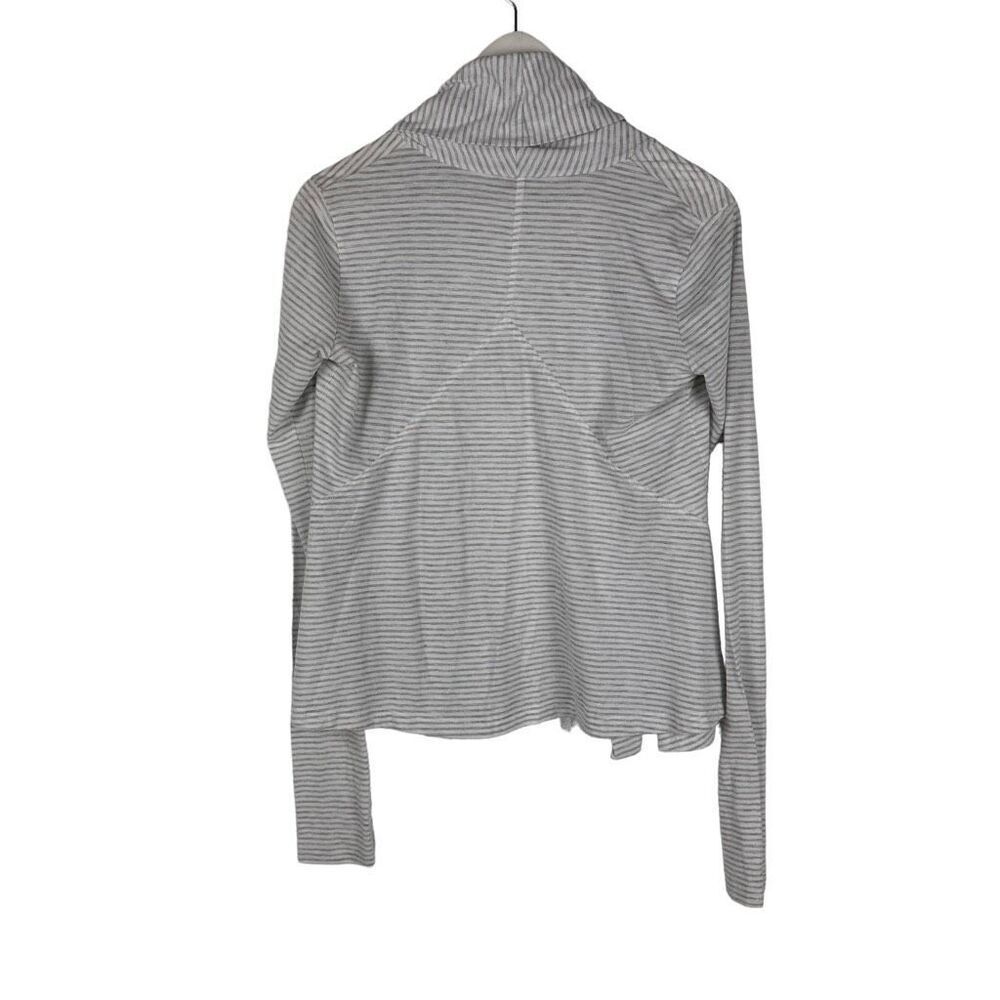 Theory Stripe Open Front Cardigan Size P - image 2